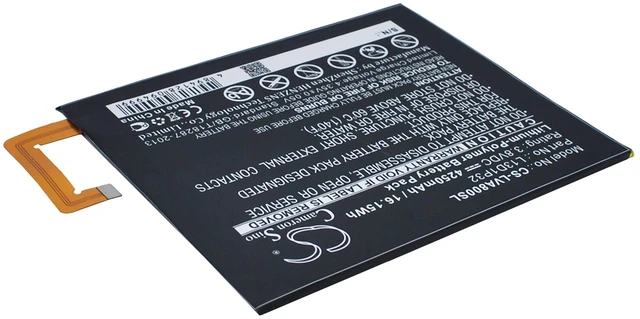 Alt view image 3 of 6 - Battery for Lenovo IdeaPad A5500 A8 A8-50 TAB3 8 L13D1P32 Tablet CS-LVA800SL