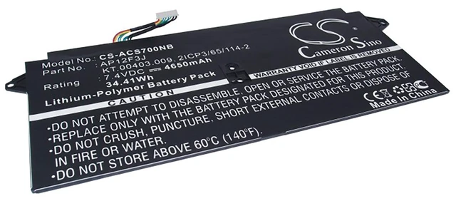 Main image of Battery for Acer Aspire R14 V13 V3 V7 S7-391-6822 AP12F3J AP12F9J KT.00403.009