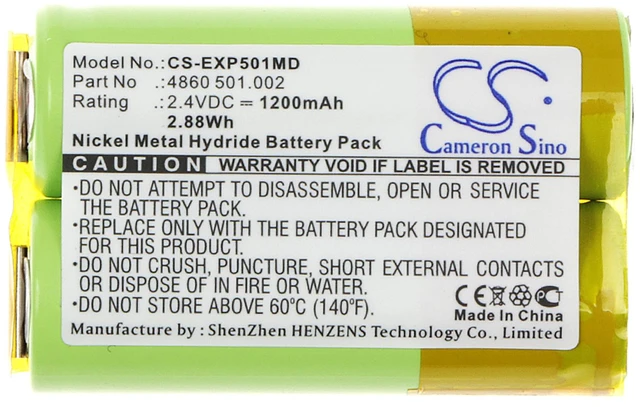 Alt view image 5 of 5 - Battery for Eppendorf 4860 501.002 501.002-03 501.002-05 4860501002 Research Pro