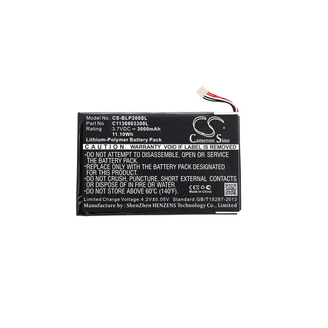 Alt view image 5 of 6 - Battery for BLU BT-D005L P200L TouchBook 8 7 Fabrica Tablet PC 10.1 C1136903300L