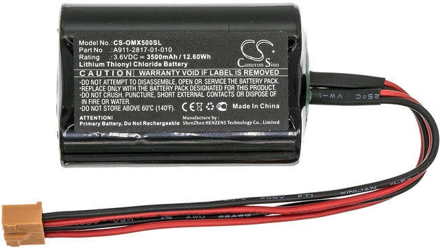 Alt view image 3 of 5 - Battery for Okuma MX50 MX-50 A9112817 A911-2817 A911-2817-01-010 E5503-490-012