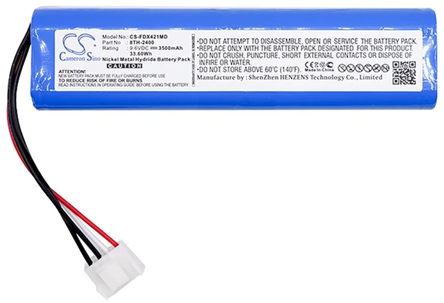 Alt view image 3 of 4 - Battery for Fukuda FCP-4101 FCP-4102 FCP-4103 FX-4100 FX-4211 8TH-2400 3500mAh