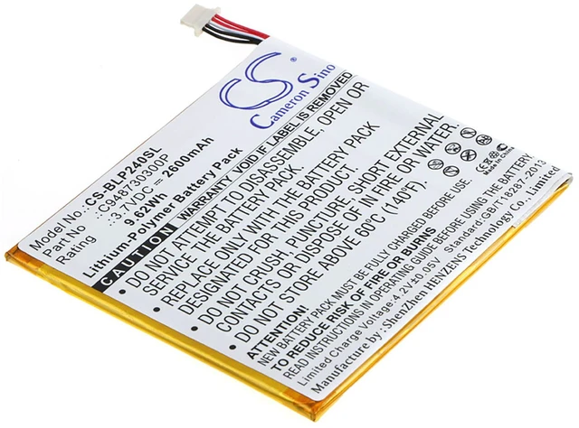 Main image of Battery for BLU BT-E003 P240u TouchBook G7 7" 3G C948730300P Tablet CS-BLP240SL