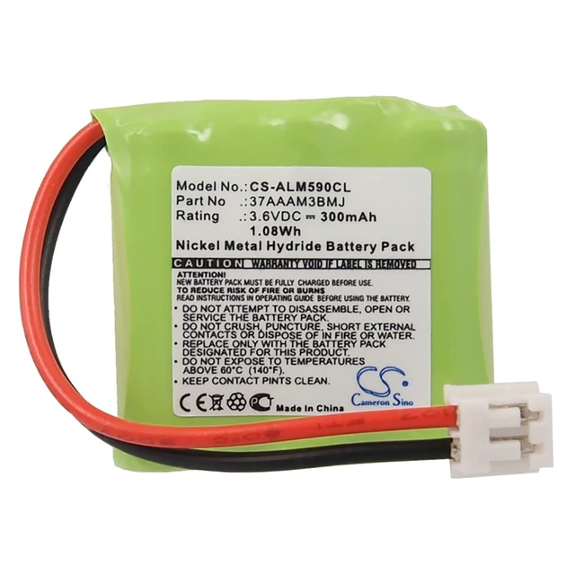 Alt view image 5 of 6 - Battery for GP 37AAAM3BMJ V Tech 80-5074-00-00 2422 TL2615 Alcatel 37AAAM3BMJ