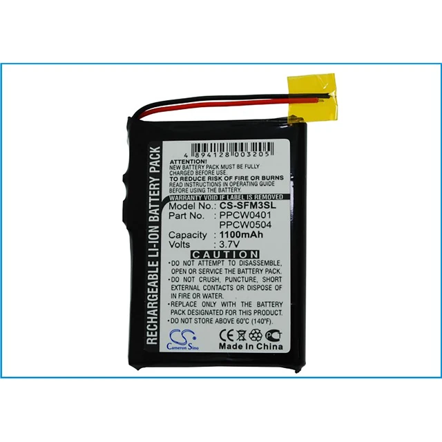 Alt view image 5 of 5 - Battery for i-Audio Cowon JNC M3 X5 M5 20GB M5L 30GB X5L X5V PPCW0401 PPCW0504