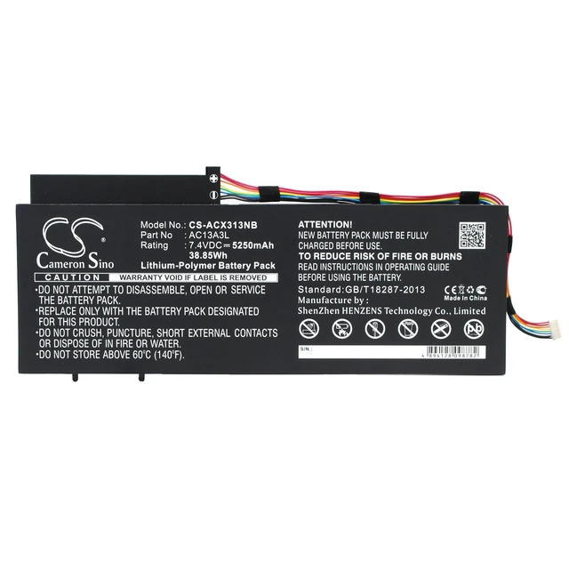 Main image of Battery for Acer Aspire P3-131 P3-171 TravelMate X313 X313M AC13A3L KT.00403.013