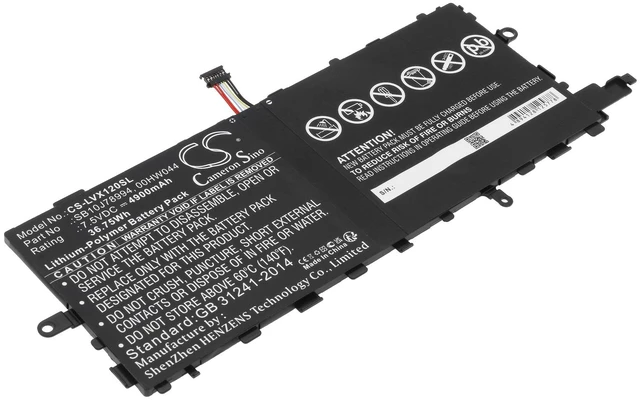 Main image of Battery for Lenovo ThinkPad X1 Tablet Gen 2 00HW044 00HW045 00HW046 SB10J78993