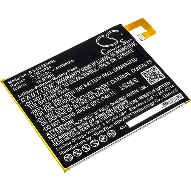 Main image of Battery for Lenovo Tab 4 Tab4 8 TB-8504N TB-8504X TB-8704x ZA2B0009US L16D1P34