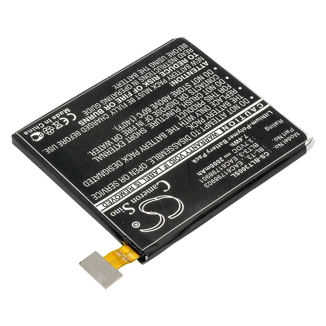 Alt view image 2 of 6 - Battery for LG F100 Intuition Optimus Vu BL-T3 BLT3-3 EAC61798901 EAC61798903