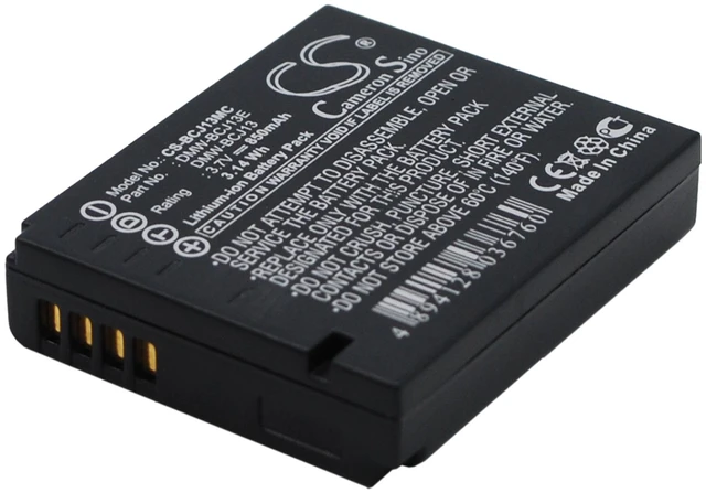 Alt view image 2 of 5 - Battery for Panasonic Lumix DMC-LX5 DMC-LX7 Leica D-LUX5 DMW-BCJ13E 18719 18720