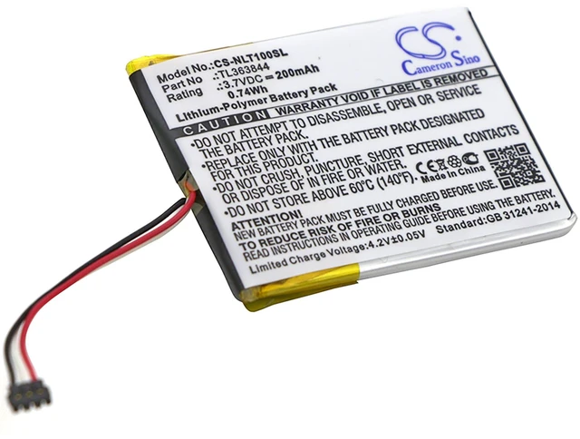 Alt view image 2 of 3 - Battery for Nest Learning Thermostat 1st Generation T100577 TL363844 CS-NLT100SL