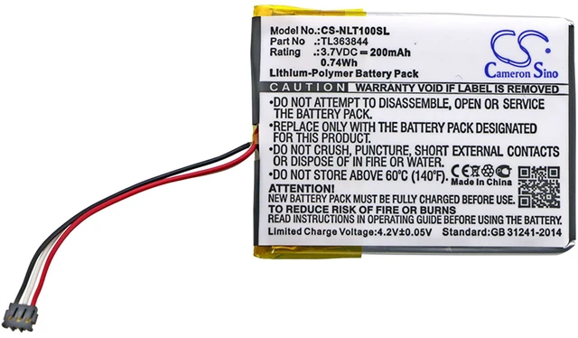 Alt view image 3 of 3 - Battery for Nest Learning Thermostat 1st Generation T100577 TL363844 CS-NLT100SL