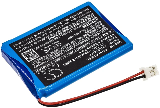 Alt view image 2 of 6 - Battery for Nolan PL053448P B5 B901L B901R N103 N4 N43 Air N43E N71 N85 N86