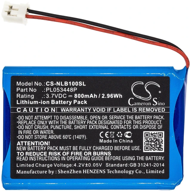 Alt view image 3 of 6 - Battery for Nolan PL053448P B5 B901L B901R N103 N4 N43 Air N43E N71 N85 N86