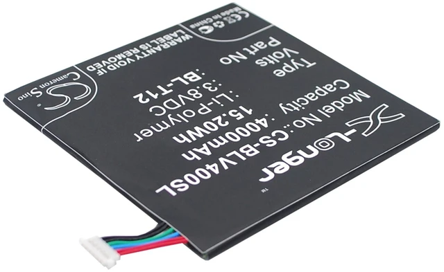 Alt view image 3 of 6 - Battery for LG Pad 7.0 V400 V410 BL-T12 EAC62438201 Tablet CS-BLV400SL 3.8v