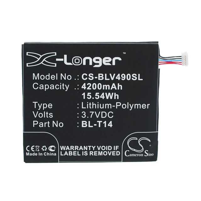 Main image of Battery for LG G Pad 8.0 F F7 PadF V490 V495 BL-T14 EAC62638401 CS-BLV490SL