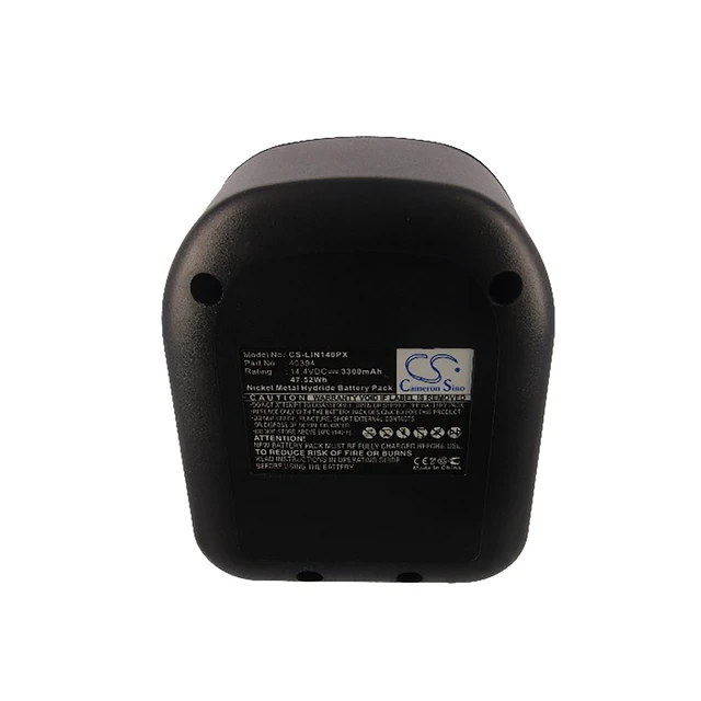 Alt view image 5 of 5 - Battery for Lincoln 1401 1442 LIN-1401 LIN-1442 PowerLuber 40394 14.4v 3300mAh