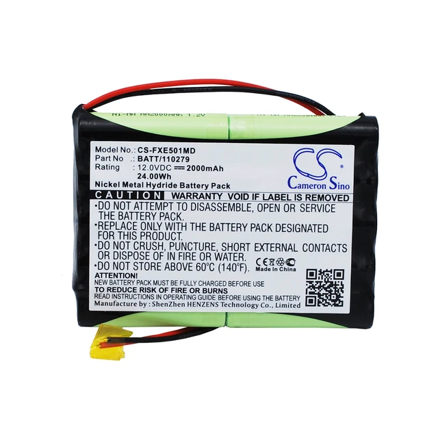 Alt view image 5 of 5 - Battery for Fukuda Cardisuny ME501BX 120279 BATT/110279 CS-FXE501MD 12V Ni-MH