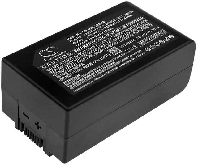 Main image of Battery for GE MAC 2000 2056410-001 2066261-013 M2834 CS-GMC200MD 14.4v 2600mAh