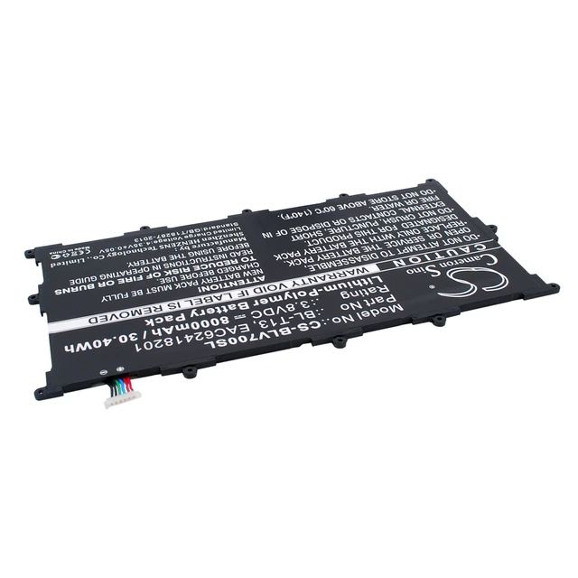 Alt view image 3 of 6 - Battery for LG G Pad 10.1" Tablet V700 VK700 BL-T13 EAC62418201 CS-BLV700SL 3.8v