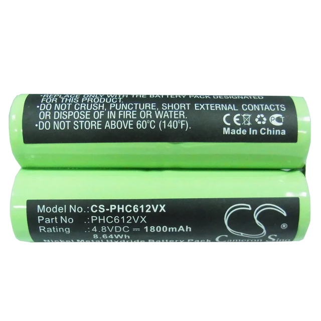 Alt view image 5 of 5 - Vacuum Battery for Philips FC6125 Electric sweeper FC6125/01 CS-PHC612VX 1800mAh