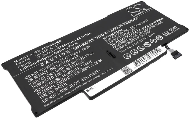 Main image of Battery for Apple Macbook Air 13.3" MC503LL/A A1369 020-6955-01 020-6955-B A1377