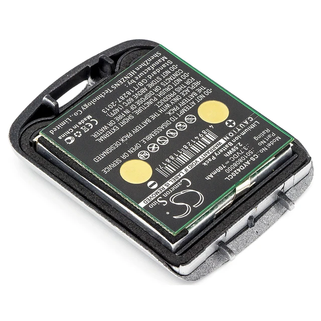 Alt view image 2 of 5 - Battery for Avaya IH4 FC4 Tennovis Mobilteil IP65 5010808000 5010808030 700mAh