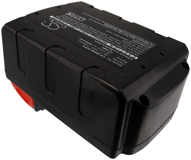 Alt view image 4 of 5 - Battery for Milwaukee 48-11-1828 48-11-1820 YTB313 B41A M18 B5 B2 B41B HD18 MS