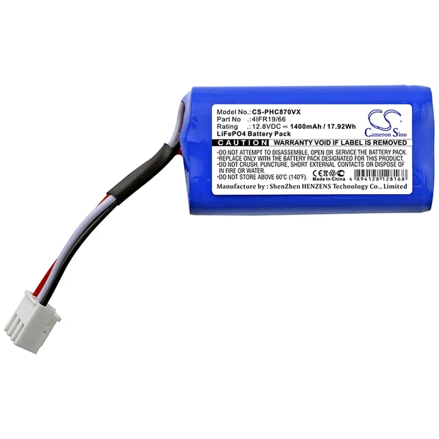 Alt view image 3 of 4 - Battery for Philips 4IFR19/66 CP0111/01 FC8710 FC8603 FC8700 FC8705 Smartpro