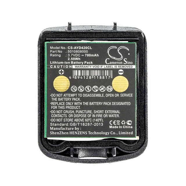 Alt view image 5 of 5 - Battery for Avaya IH4 FC4 Tennovis Mobilteil IP65 5010808000 5010808030 700mAh