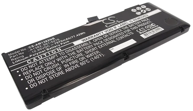 Main image of Battery for Apple MacBook MC721LL/A A1286 MC723LL/A MD104LL/A 661-5844 A1382