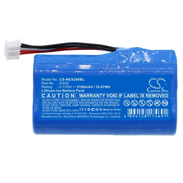 Alt view image 3 of 6 - Battery for NEXGO N3 N5 N86 GX02 Payment POS Terminal CS-NEX300BL 5100mAh