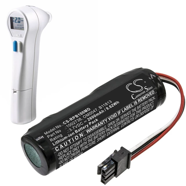 Alt view image 6 of 6 - Battery for Philips BiliChek Bilirubin 1002738 989805603471 B11813 OM0047