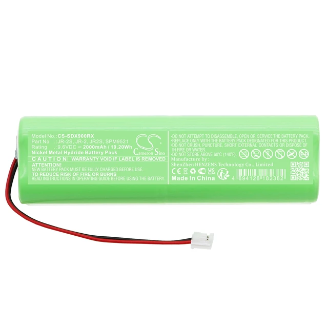 Alt view image 3 of 5 - Battery for Spektrum DX6 Transmitter DX7 JR2 JR-2 JR2S JR-2S JRPB5011 SPM9521