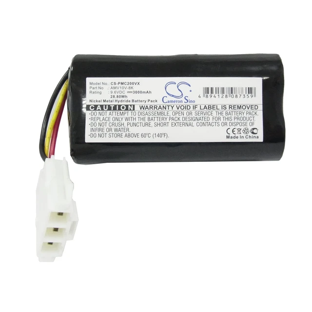 Alt view image 5 of 6 - Vacuum Battery for Panasonic AMV10V-8K MC-B10P MC-B20J MC-B20JP MC-B20JP-A 3.0Ah