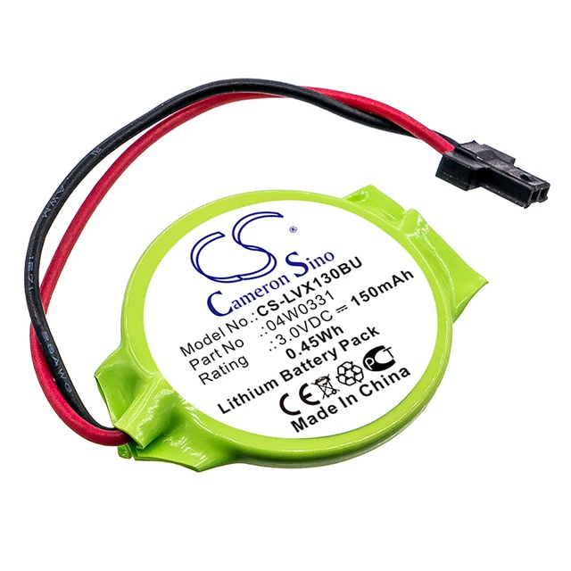 Main image of CMOS Battery for Lenovo ThinkPad 13 Edge E130 T430u X121e X130e X131e 04W0331