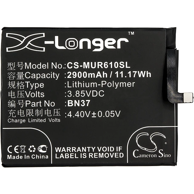 Alt view image 3 of 4 - Battery for Xiaomi Cereus M1804C3CE M1804C3CT M1804C3DC M1804C3DE M1804C3DH BN37