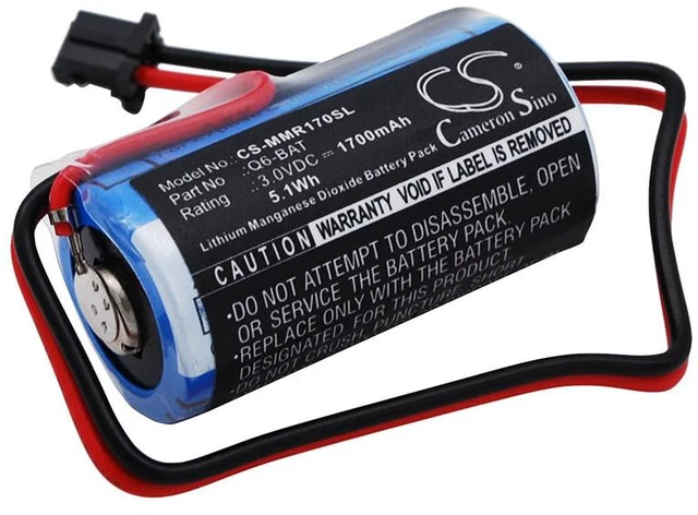 Main image of Battery for Mitsubishi MELSEC Q Q02CPU 130376 624-1831 BKO-C10811H03 Q6-BAT
