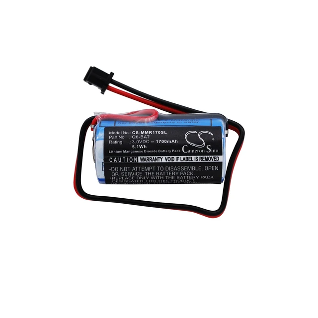 Alt view image 5 of 6 - Battery for Mitsubishi MELSEC Q Q02CPU 130376 624-1831 BKO-C10811H03 Q6-BAT