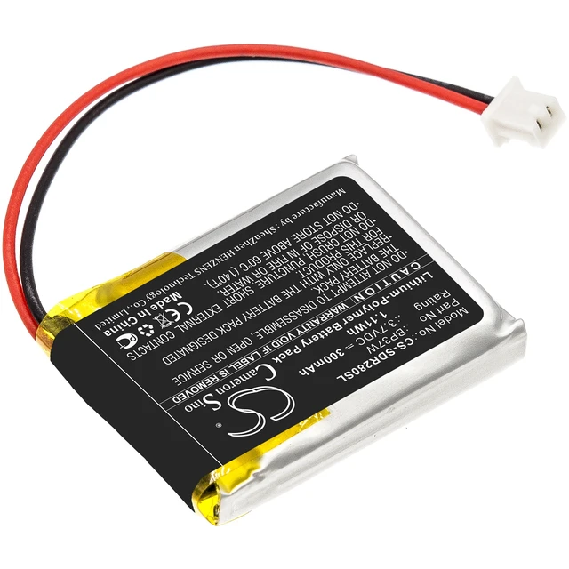 Alt view image 2 of 6 - Battery for Dogtra 280C Receiver 282C Trainers ARC BP37W Dog Collar CS-SDR280SL