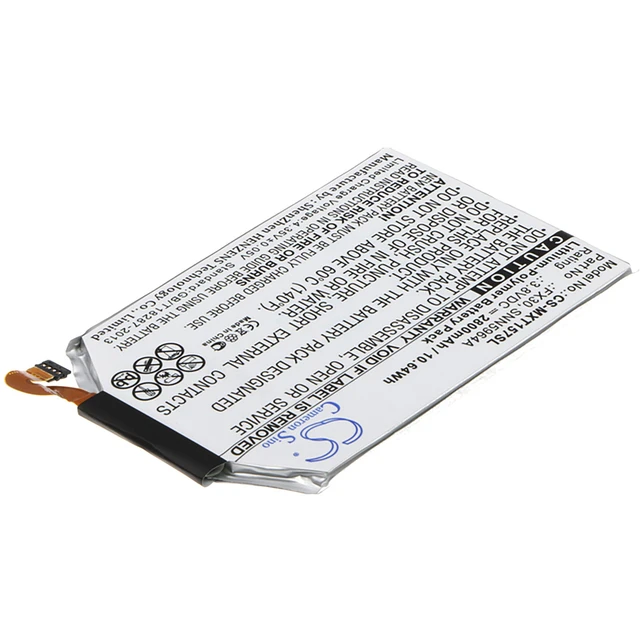 Alt view image 2 of 6 - Battery for Motorola FX30 SNN5964A Moto X Style X+2 Pure XT1572 XT1570 XT1575