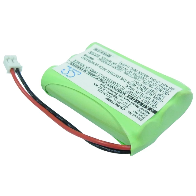 Alt view image 2 of 6 - Battery for Brother Fax 1960c 2580c Mobilteil BCL-BT BCL-BT10 BCL-BT20 LT0197001