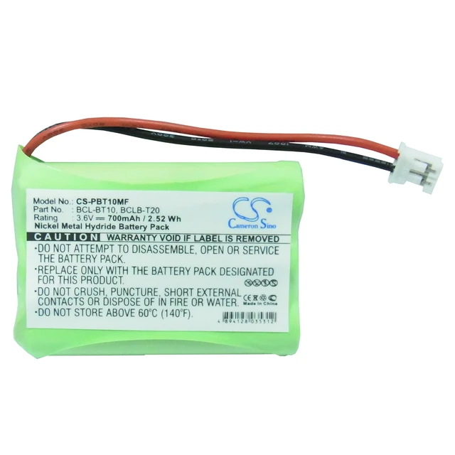 Alt view image 5 of 6 - Battery for Brother Fax 1960c 2580c Mobilteil BCL-BT BCL-BT10 BCL-BT20 LT0197001