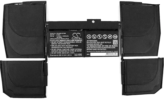 Alt view image 3 of 3 - Battery for Apple F855LL/A MacBook MJY32 A1534 613-01926 661-02267 A1527 A1705