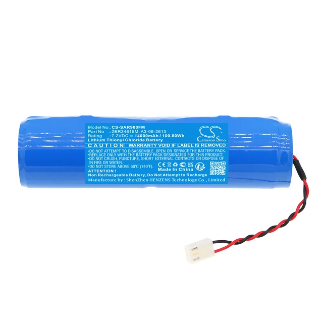Alt view image 3 of 5 - Battery for Radio Beacon CRT100 ESR06 FT501 JQX-30A SAR-9 2ER34615M A3-06-2613