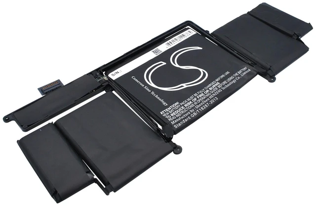 Alt view image 3 of 6 - Battery for Apple A1502 MacBook Pro 13 2015 MF839LL/A MF841LL/A 020-00009 A1582