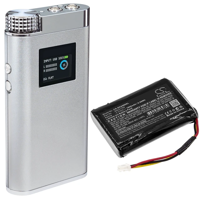 Alt view image 6 of 6 - Battery for Shure SHA900 95A21764 Portable Listening Amp Amplifier CS-SHA900SL