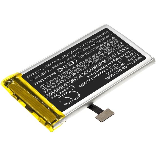 Alt view image 2 of 5 - Battery for Golf Buddy DSC-VTX-100 VTX SHT503055 GPS CS-GLX100SL 900mAh