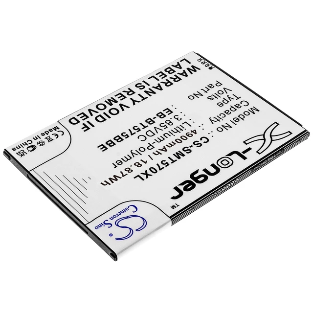 Alt view image 2 of 4 - Battery for Samsung Galaxy SM-T570 SM-T575 SM-T575N EB-BT575BBE GH43-05039A