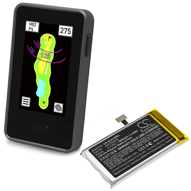 Alt view image 5 of 5 - Battery for Golf Buddy DSC-VTX-100 VTX SHT503055 GPS CS-GLX100SL 900mAh